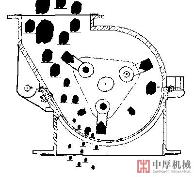 單段錘式破碎機(jī)結(jié)構(gòu)圖